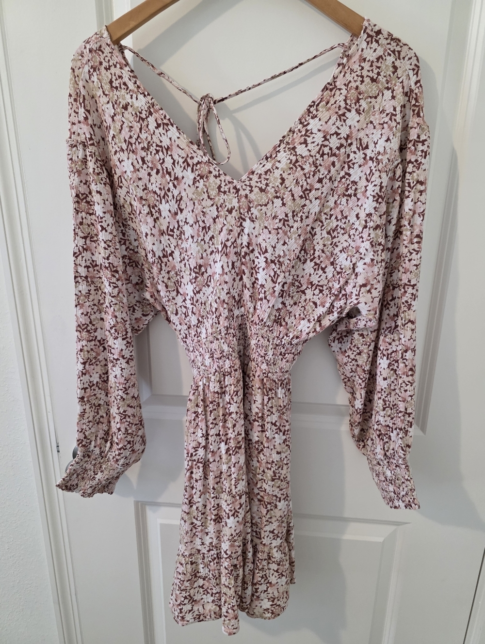 Japna Blush Floral Mini Dress